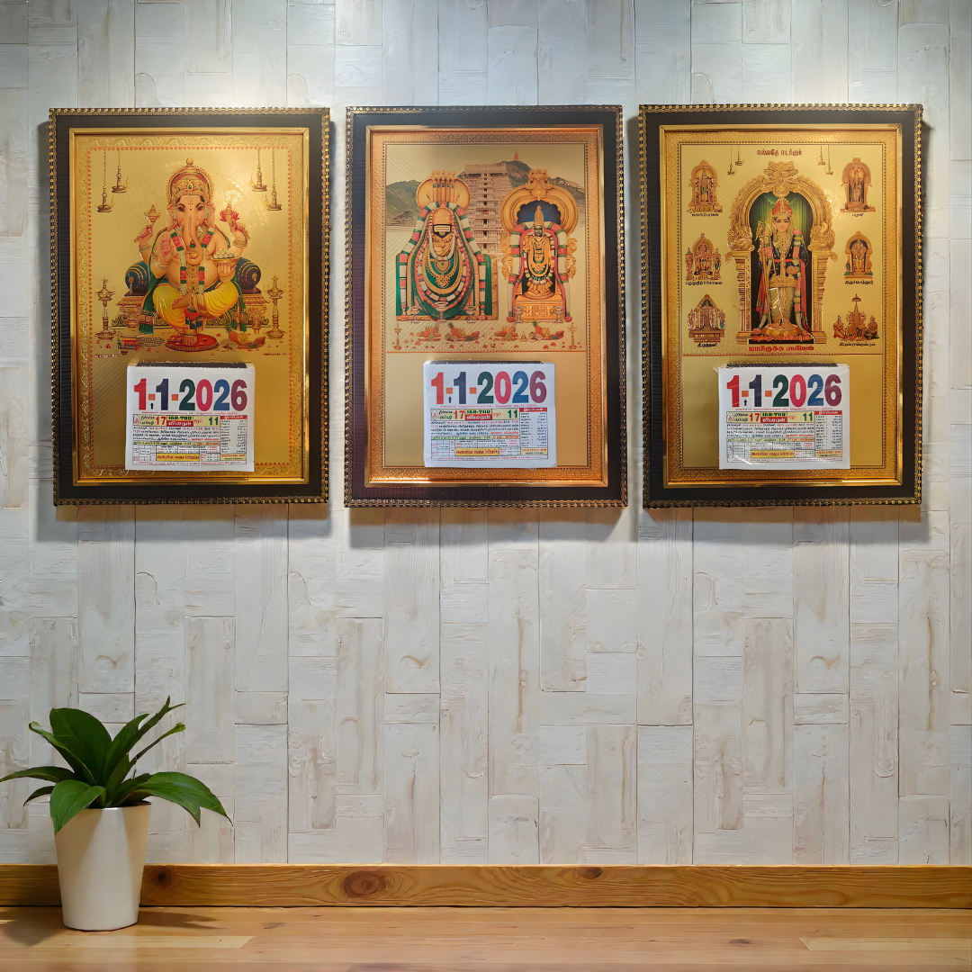 Divine God Frame Calendars - Daily Sheet Calendars & Refill Cakes (2026 Collection)
