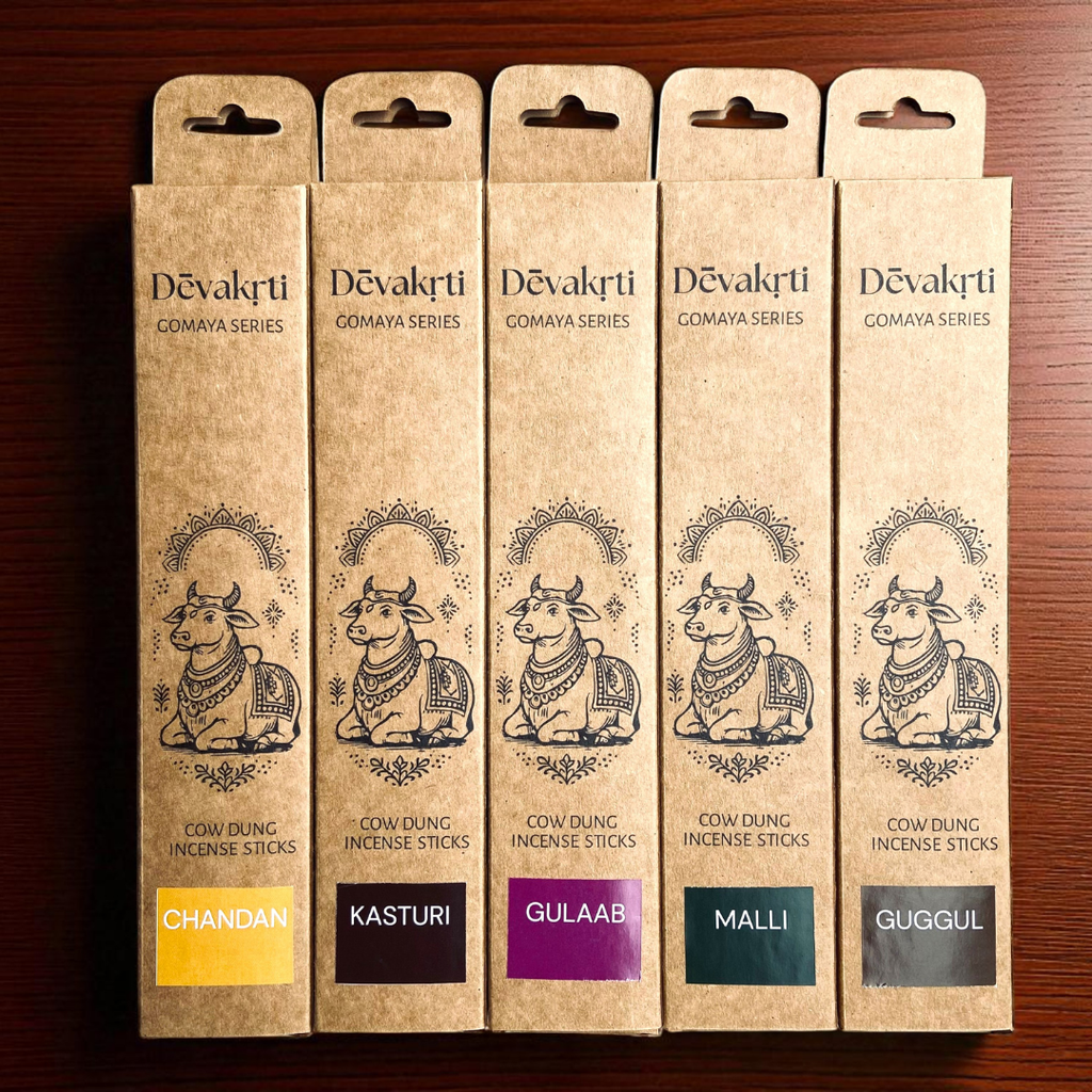 Chandan Sandalwood Cow Dung Incense Sticks -  Agarbatti | 30 Sticks