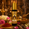 Devakrti Gold Temple-Inspired Attar Roll-On | Saffron, Oud & Jasmine Fragrance | Alcohol-Free Long-Lasting Perfume Oil | Premium Gift | 10ml