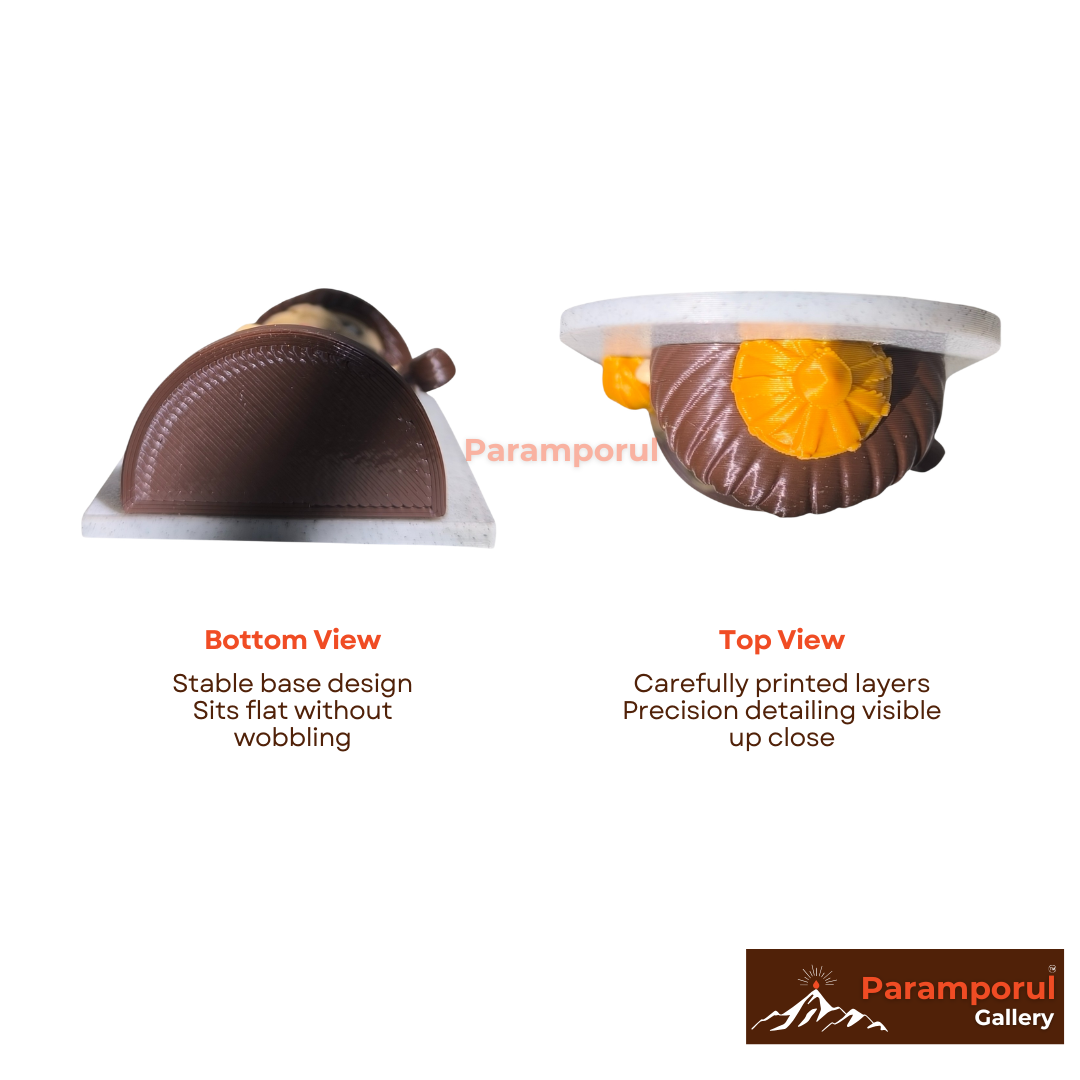 Baby Hanuman (10 cm) | Eco-Friendly 3D Printed Idol for Kids | Magnet & Study Table Decor