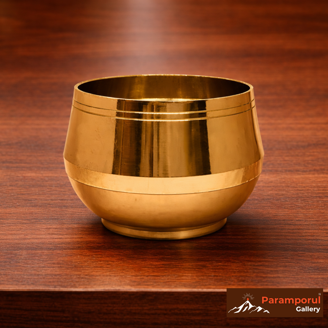 Brass Kapoor Dani & Diya | 2-in-1 Camphor Diffuser & Ritual Lamp