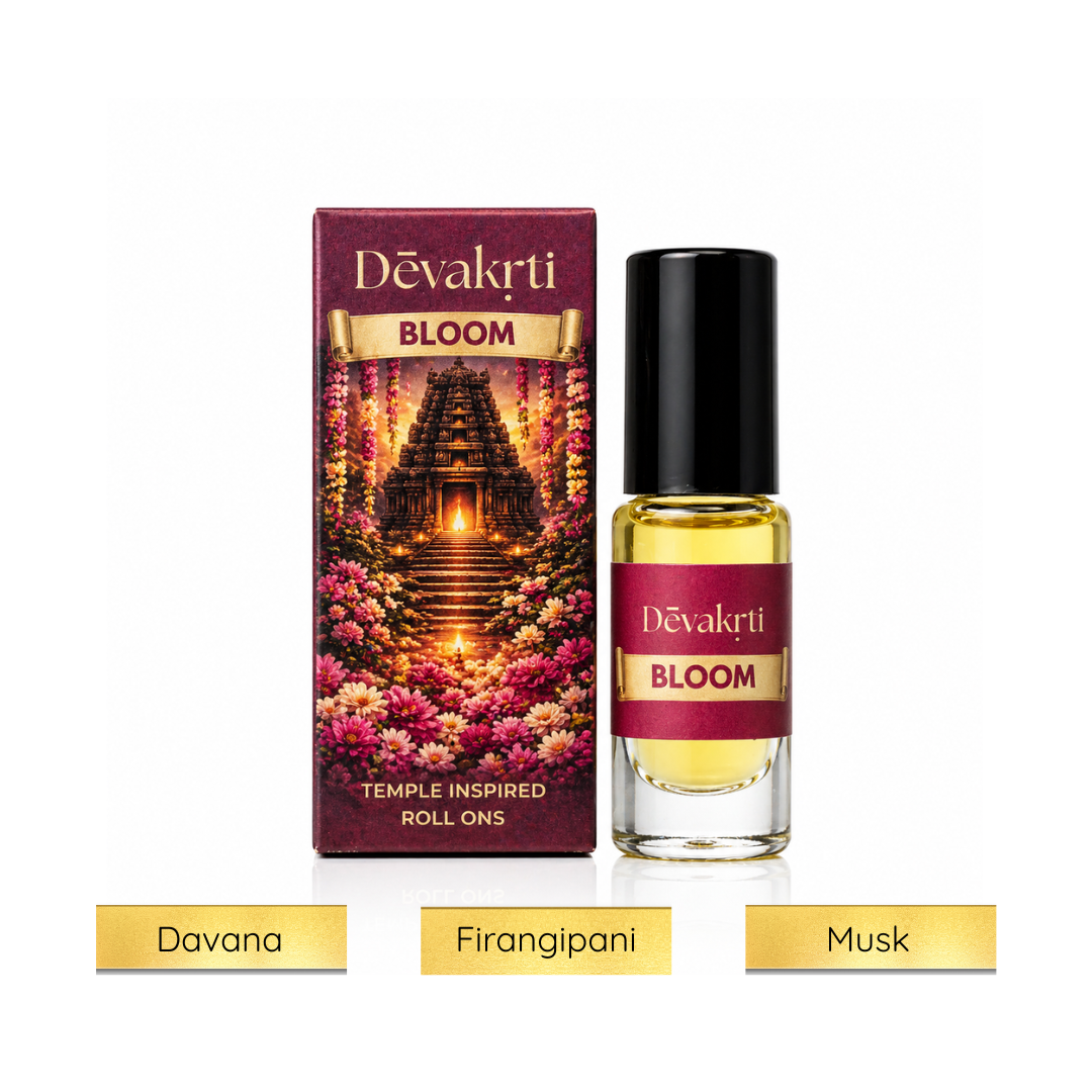 Devakrti Bloom Roll-On Attar Perfume Oil | Rich Floral Fragrance for Women & Men | Alcohol-Free, Gifting Ready