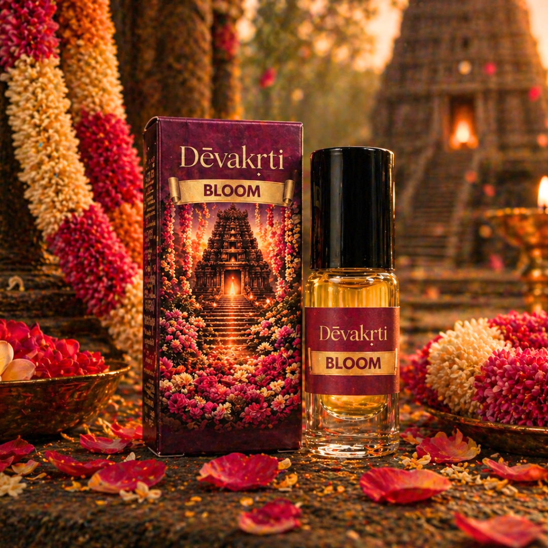 Devakrti Bloom Roll-On Attar Perfume Oil | Rich Floral Fragrance for Women & Men | Alcohol-Free, Gifting Ready