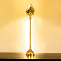 Brass Murugan Vel 9 Inch | Sacred Spear of Lord Murugan | Tamil Om & Shiva Tilak | Golden Finish Brass Vel for Home Temple & Special Gifting