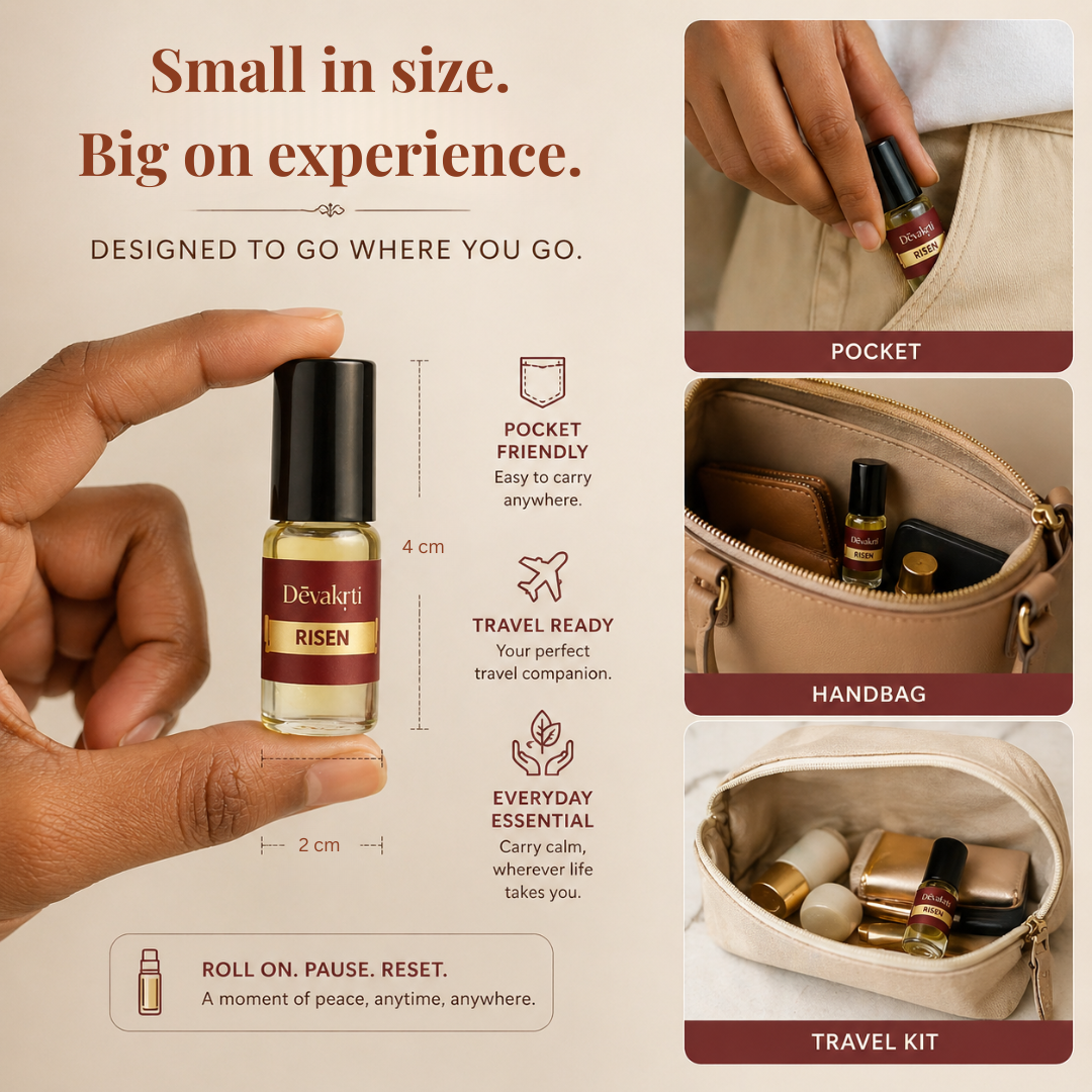 Devakrti Floral Offerings Roll-On Attar Set | Floral Fragrance Oils for Women & Men | Alcohol-Free Gifting Combo