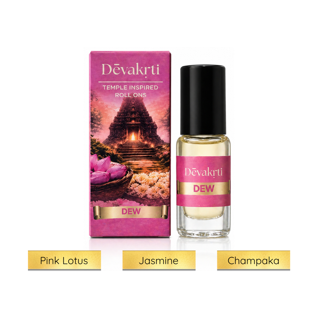 Devakrti Dew Roll-On Attar Perfume Oil | Light Floral Fresh Fragrance for Women & Men | Alcohol-Free