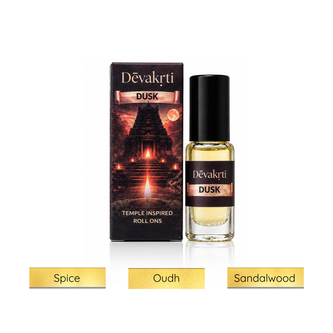 Devakrti Dusk Roll-On Attar Perfume Oil | Deep Woody Spiced Fragrance for Men & Women | Alcohol-Free Attar