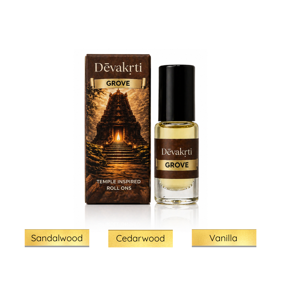 Devakrti Grove Roll-On Attar Perfume Oil | Woody Calm Fragrance for Men & Women | Alcohol-Free Attar