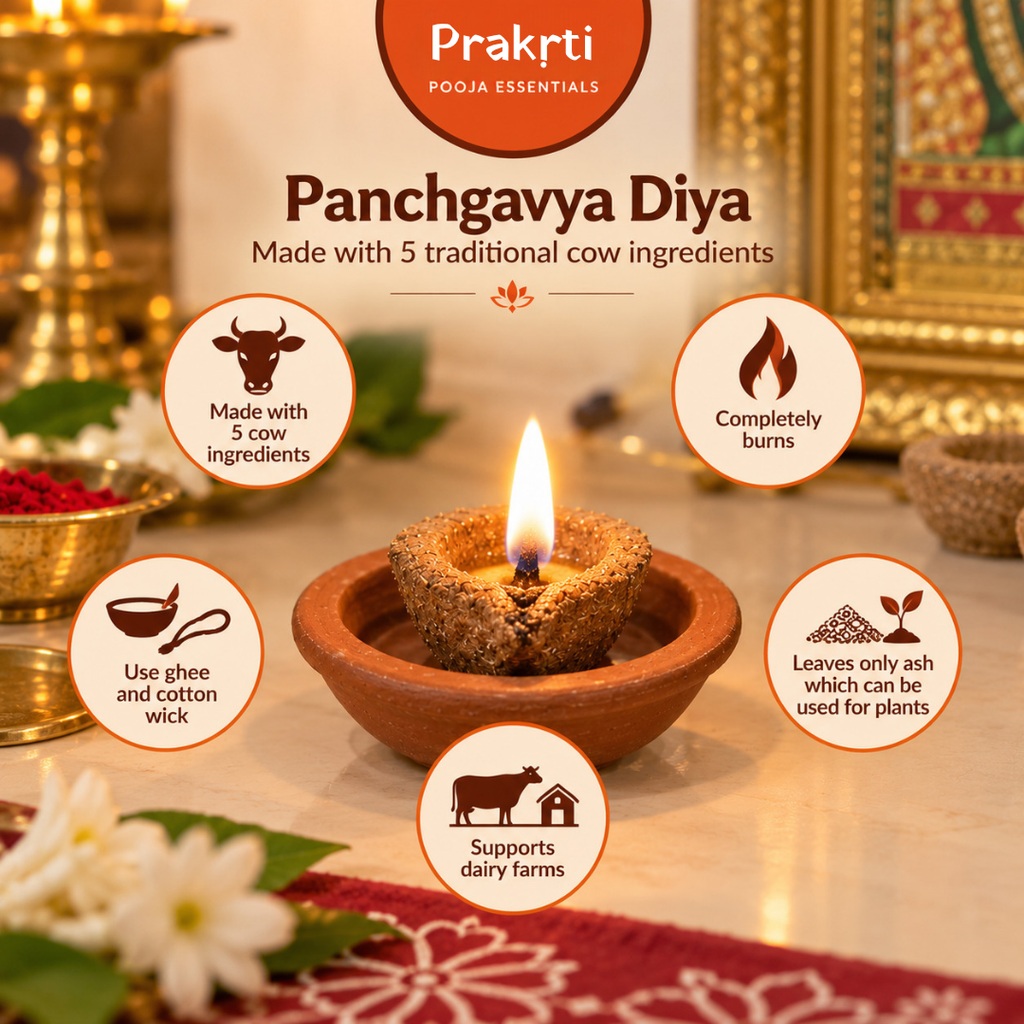 Prakrti Panchgavya Diya Lamps | Pack of 12