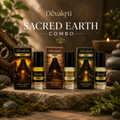 Devakrti Sacred Earth Roll-On Attar Set | Grounding Woody Fragrance Oils for Men & Women | Alcohol-Free Combo