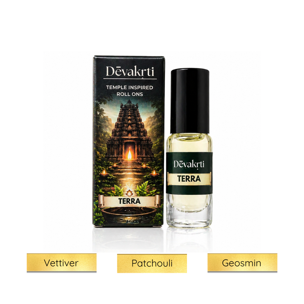 Devakrti Terra Roll-On Perfume Attar Oil | Earthy Calm Reset Fragrance for Men & Women | Alcohol-Free, Travel Friendly